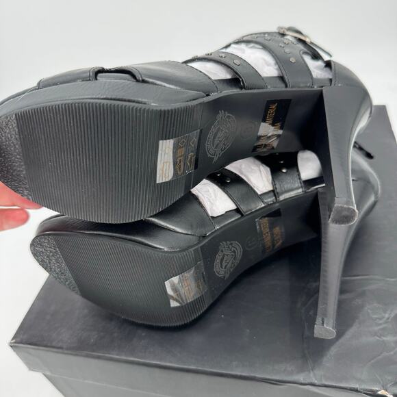 Nwt Milwaukee Leather MBL9452 Women's Black Stiletto Heeled Fashion Casual heels - Picture 3 of 6